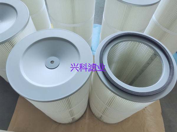 油漆粉覆膜除尘滤芯PTFE覆膜滤筒